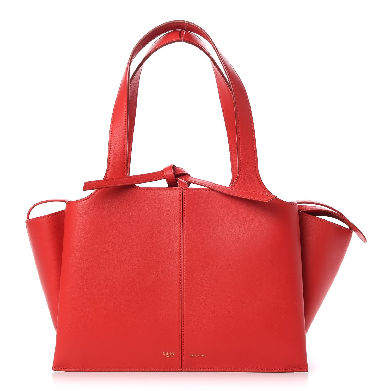 Celine Smooth Calfskin Small Tri-Fold Bag Red 1 of 8