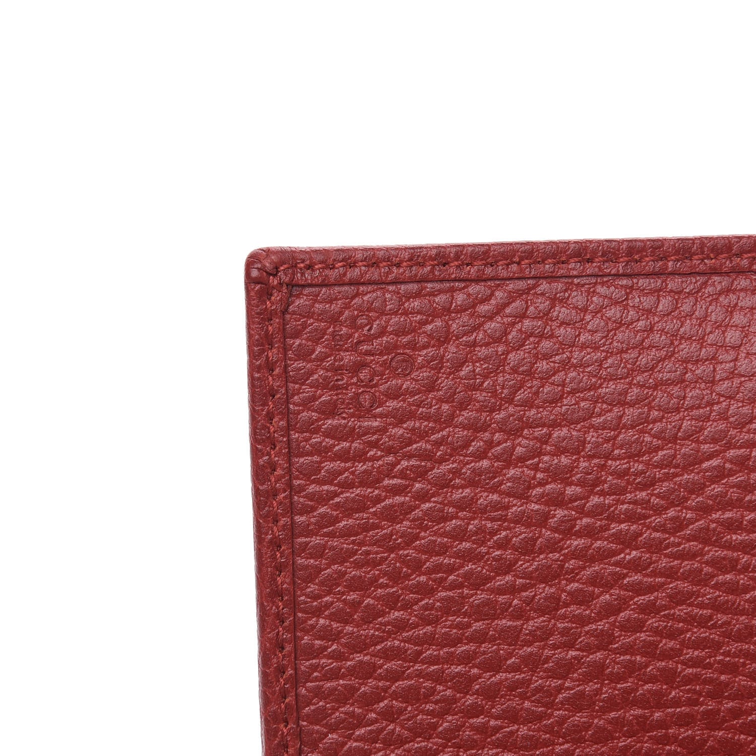Gucci Dollar Calfskin GG Marmont Zipped Wallet Hibiscus Red 6 of 8