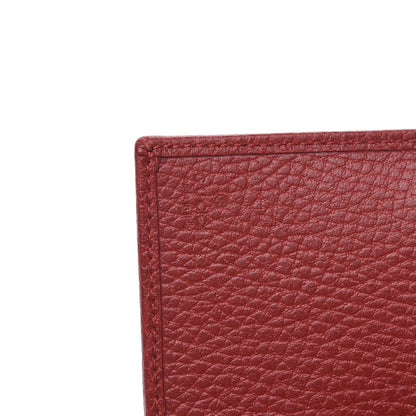 Gucci Dollar Calfskin GG Marmont Zipped Wallet Hibiscus Red 6 of 8