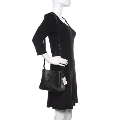 3.1 Phillip Lim Smooth Calfskin Mini Soleil Bucket Bag Black 2 of 11