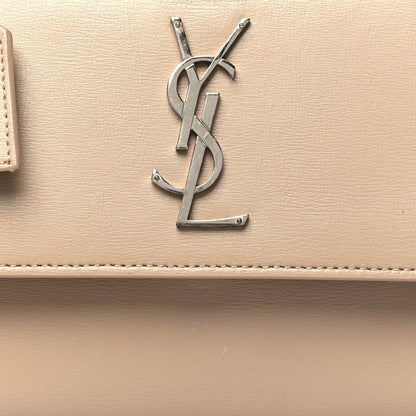 Saint Laurent Calfskin Medium Monogram Sunset Dark Beige 8 of 14