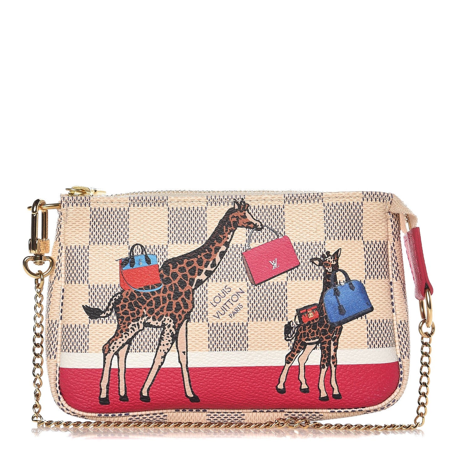 Damier Azur 2017 Christmas Animation Mini Pochette Accessories
