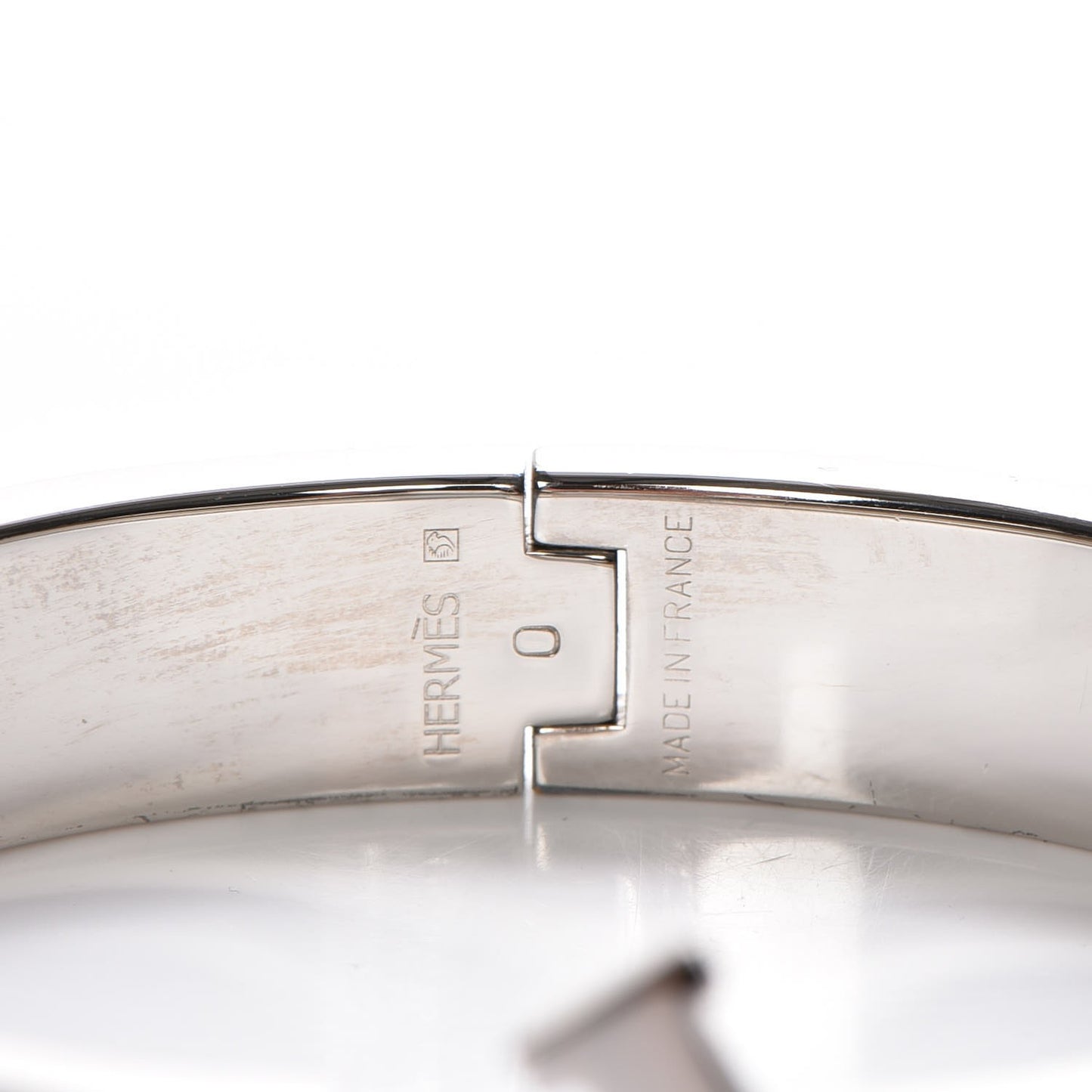 Enamel Clic Clac H Narrow Bracelet PM Orange