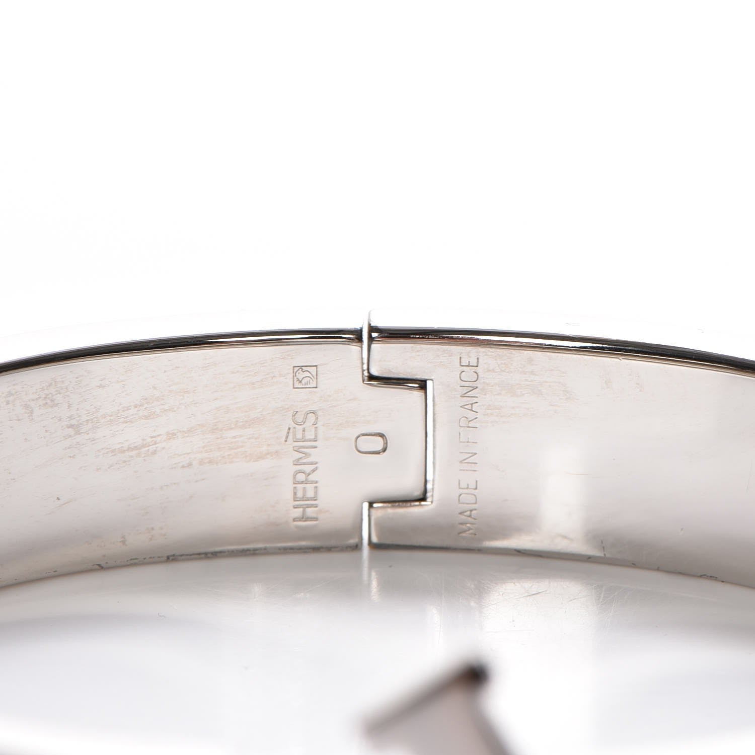 Hermes Enamel Clic Clac H Narrow Bracelet PM Orange 5 of 5