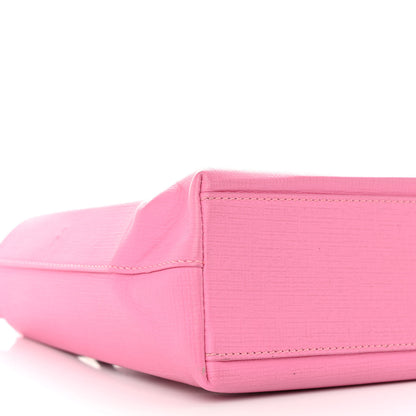 Balenciaga Squared Calfskin Logo Shopping Tote XXS Baby Pink 8 of 9
