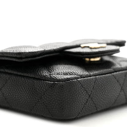 Chanel Caviar Quilted Mini Chain Belt Bag Black 9 of 11
