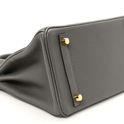 Hermes Togo Birkin 25 Etain 9 of 11