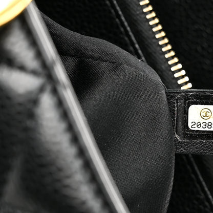 Chanel Caviar Quilted Grand Shopping Tote GST Black 7 of 11