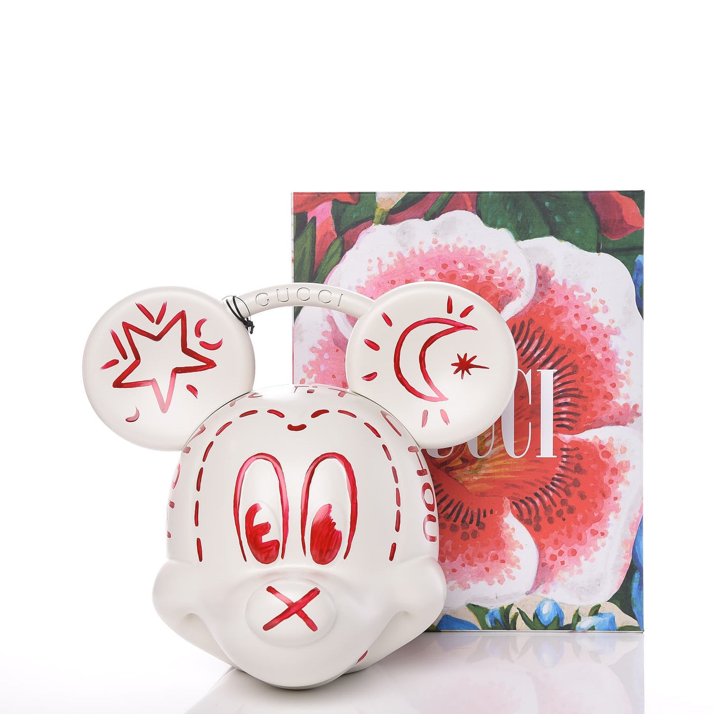 X DISNEY Plastic Mickey Mouse Top Handle Bag White