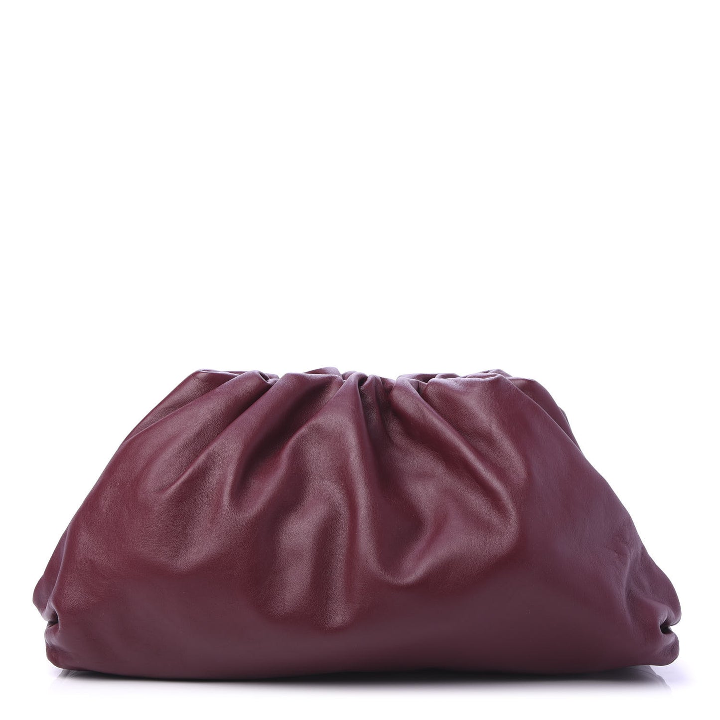 Smooth Butter Calf The Pouch Oversized Clutch Bordeaux