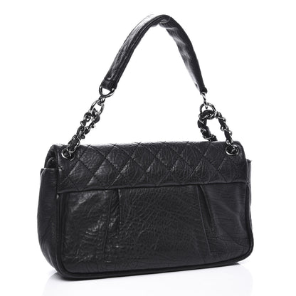 Chanel Distressed Lambskin Lady Braid Flap Black 2 of 10
