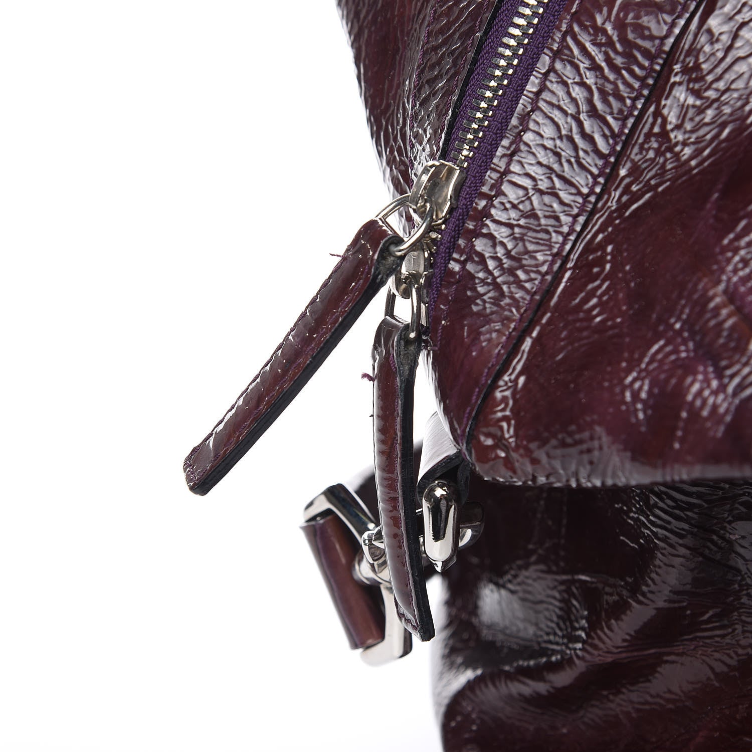 Givenchy Crinkled Patent Large Nightingale Purple 10 of 14