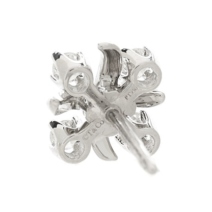 Tiffany Platinum Diamond Schlumberger Lynn Earrings 4 of 4
