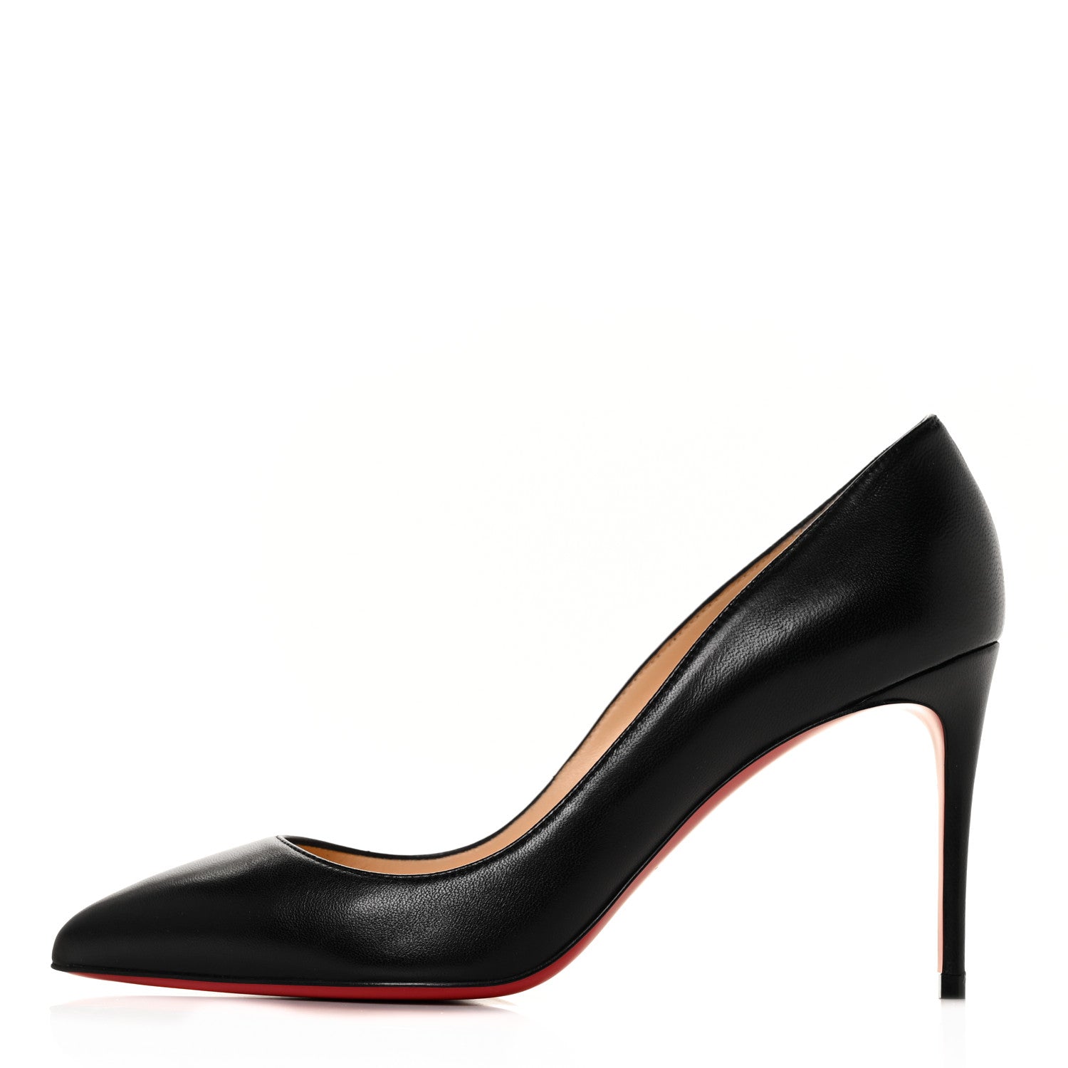 Christian Louboutin Shiny Nappa Pigalle Follies 85 Pumps 38.5 Black 1 of 7
