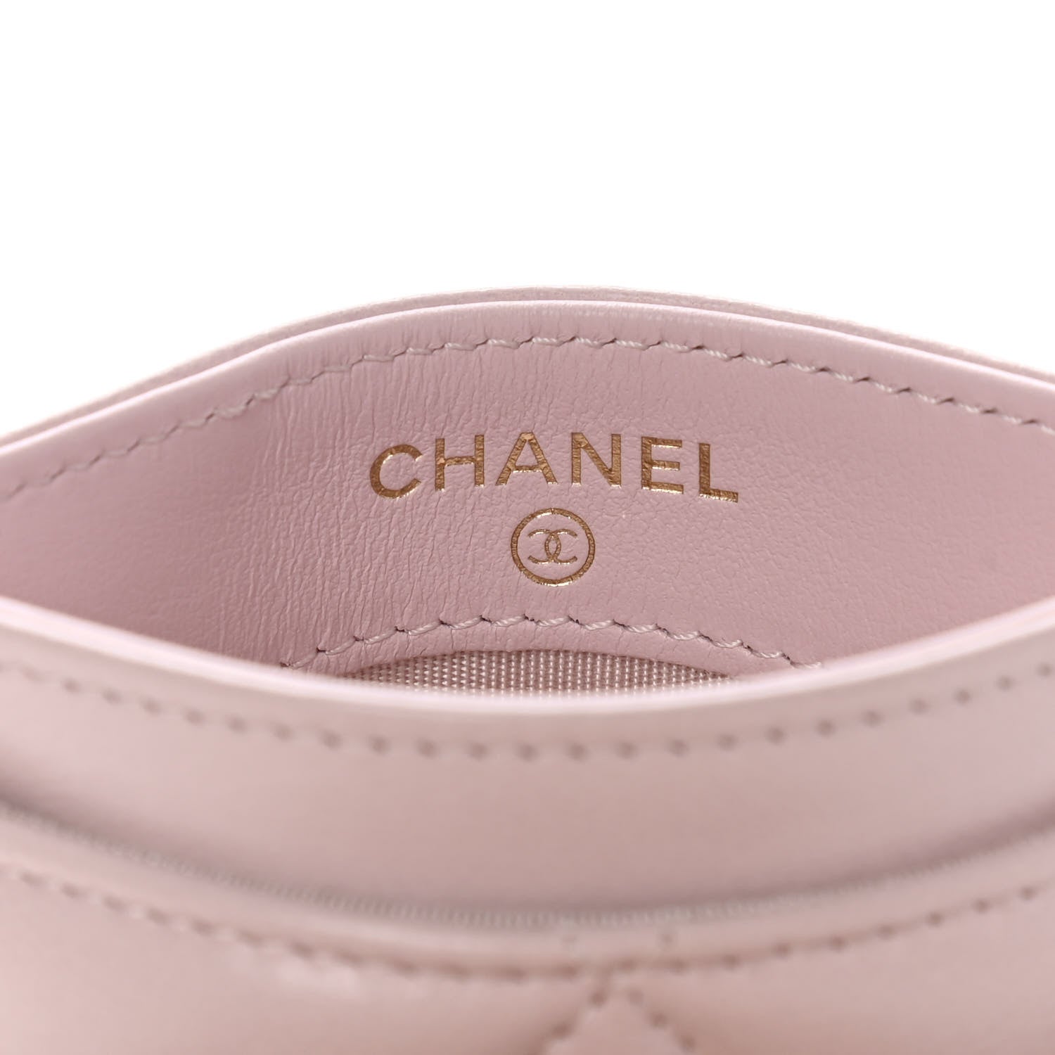 Chanel Lambskin Quilted Chanel 19 Card Holder Light Pink 6 of 9