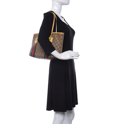 Gucci Monogram Web Medium Jolie Tote Yellow 2 of 17