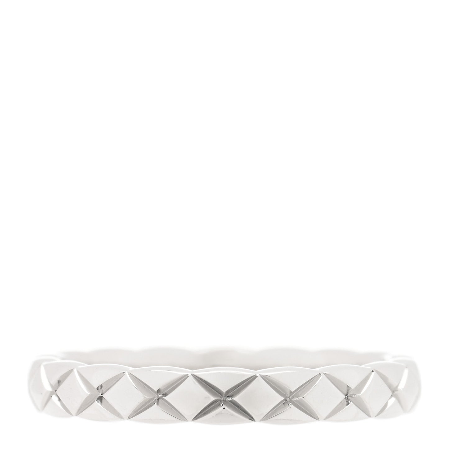 Platinum Mini Coco Crush Ring 49 4.75