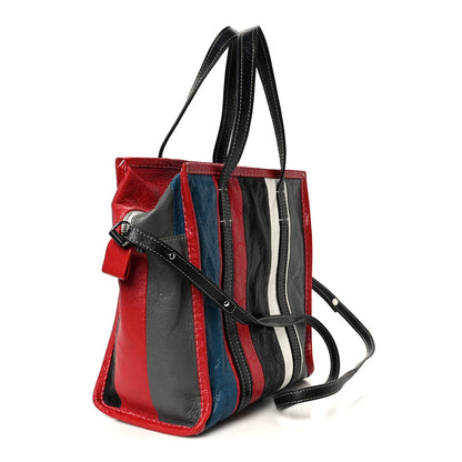 Balenciaga Agneau Arena Multicolore S Bazar Shopper Tote Grey White Black Red Blue 3 of 11