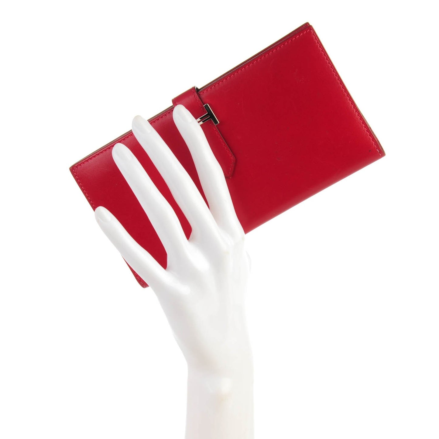 Box Bearn Gusset Wallet Rouge Vif