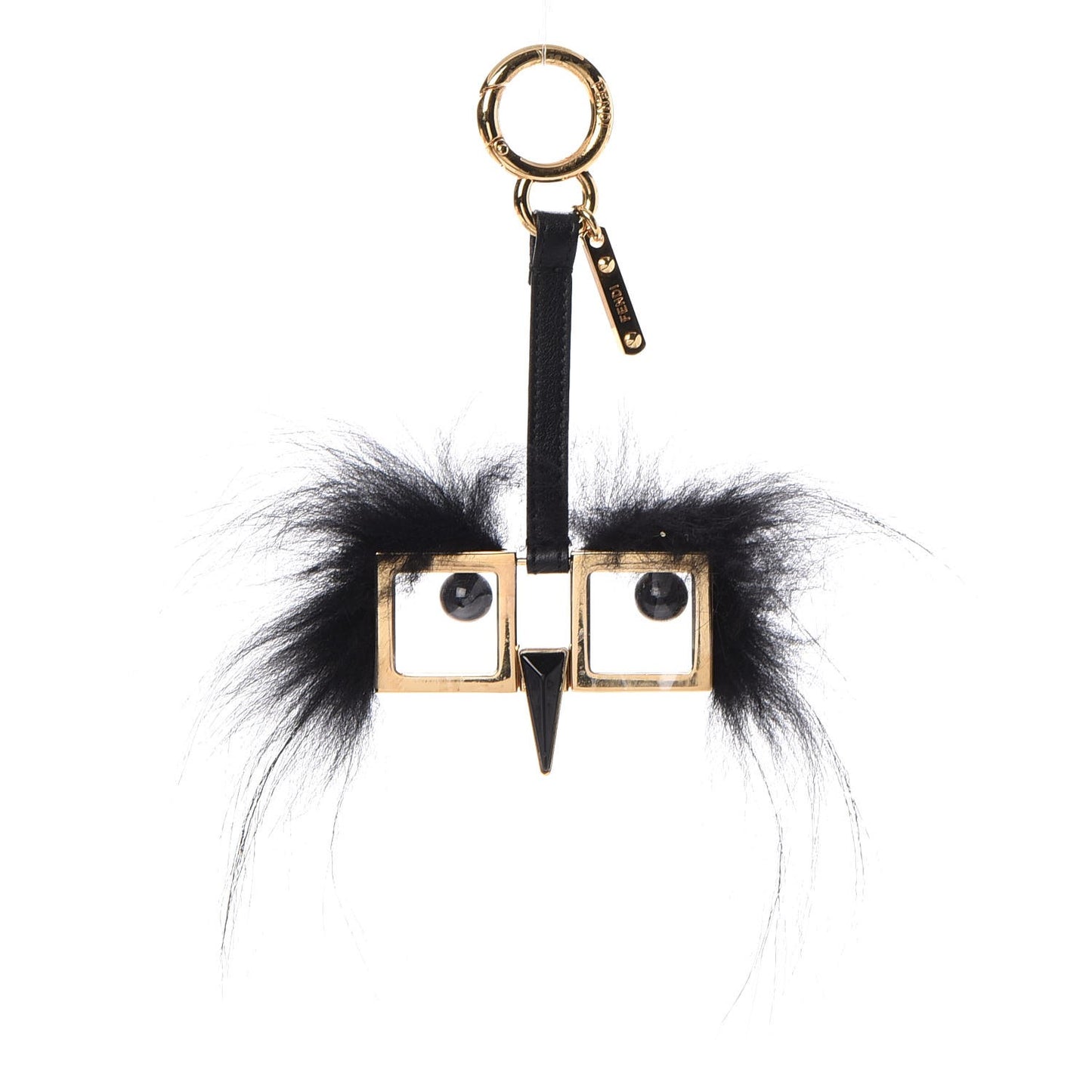 Fox Fur Hypnoteyes Key Ring Black