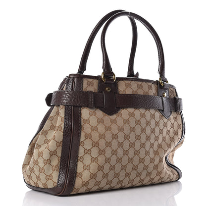 Gucci Monogram Medium GG Running Tote Dark Brown 3 of 11