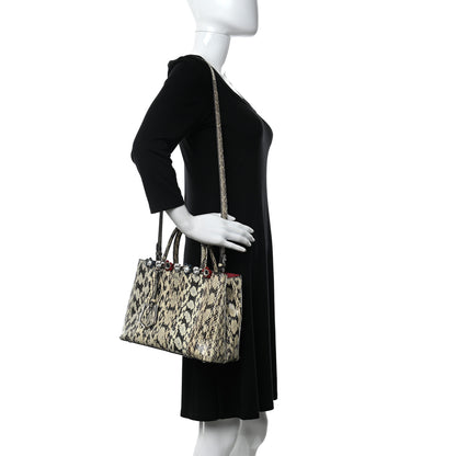 Fendi Elaphe Flowerland Regular 2Jours Tote Natural 2 of 9