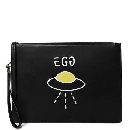 Gucci Calfskin Gucci Egg Clutch Black 1 of 11
