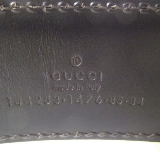 Gucci Leather Web Grommet Belt 34 4 of 6