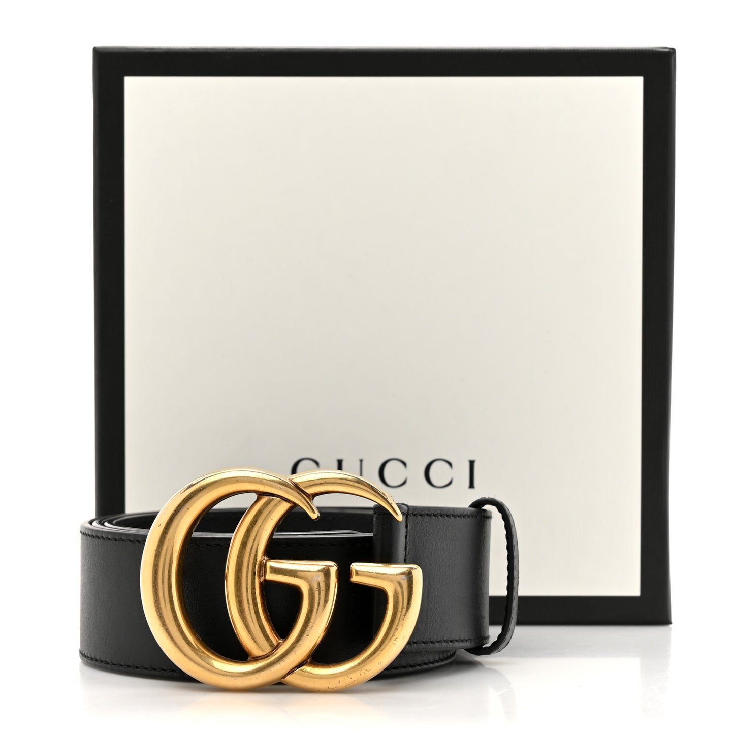 Faded Calfskin Double G 40mm Belt 85 34 Black