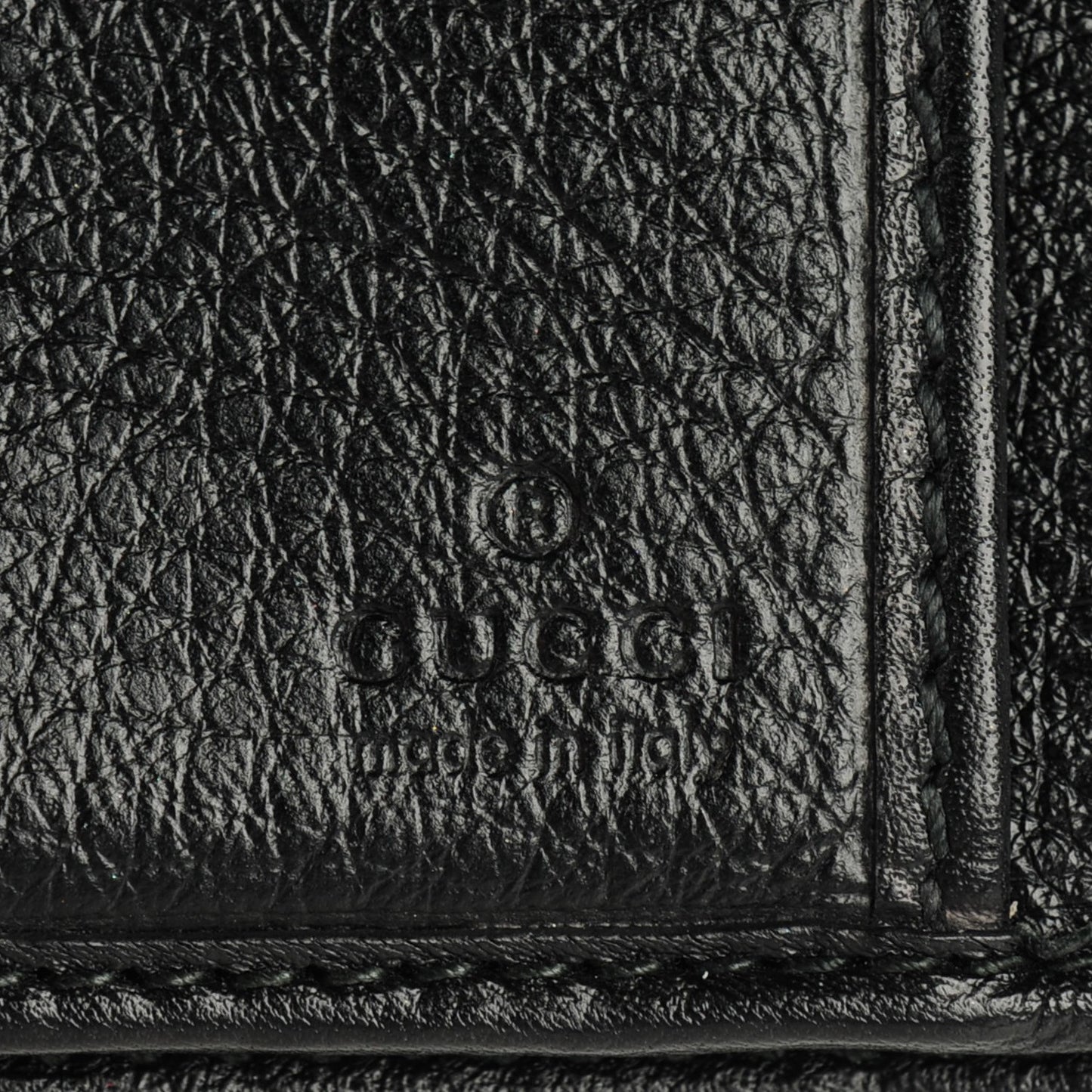 Guccissima Ladies Web Long Wallet Black