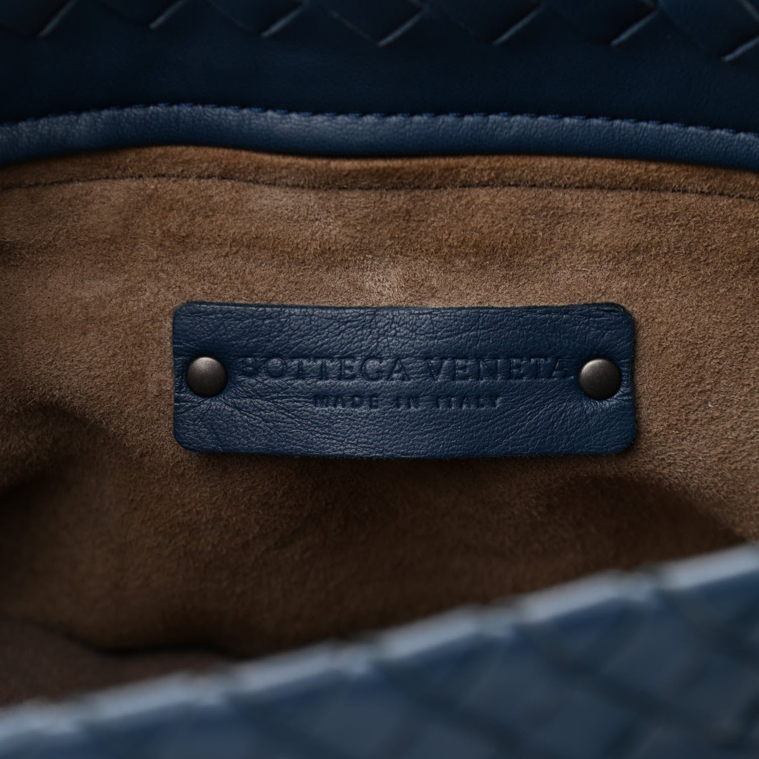 Bottega Veneta Nappa Intrecciato Small Bella Tote Navy 5 of 10