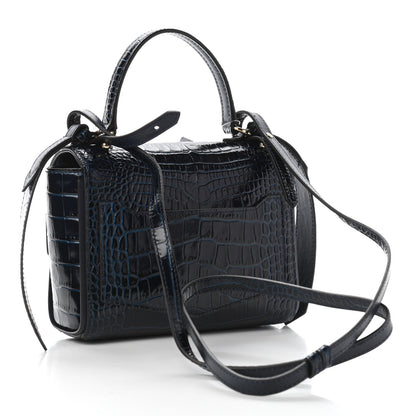 Givenchy Crocodile Embossed Small ID Flap Navy 3 of 8