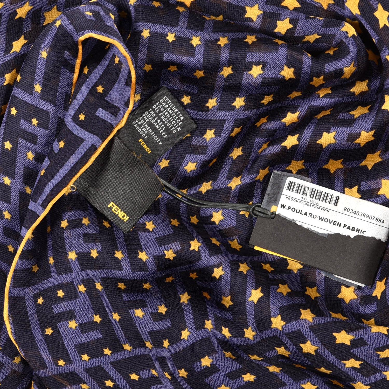 Fendi Silk FF Star Scarf Multicolor 3 of 4