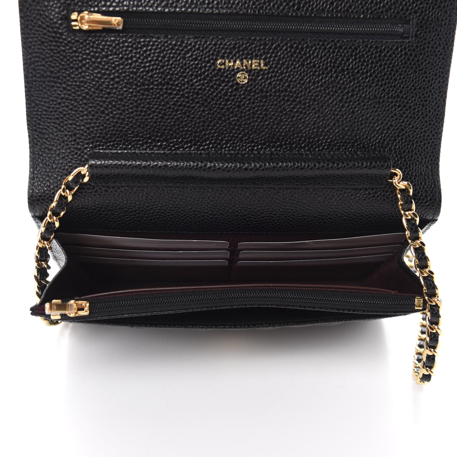 Chanel Caviar Quilted Wallet On Chain WOC Black 5 of 12