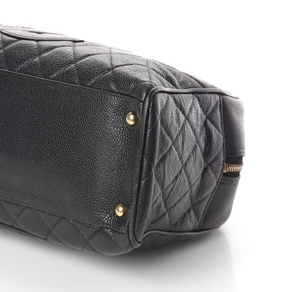Chanel Caviar Quilted Large Bowler Black 10 of 13