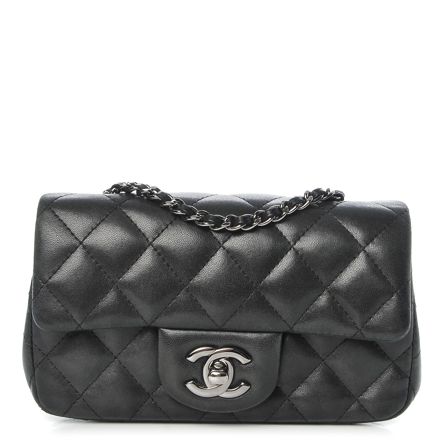 Chanel Lambskin Quilted Extra Mini Flap Black 1 of 8