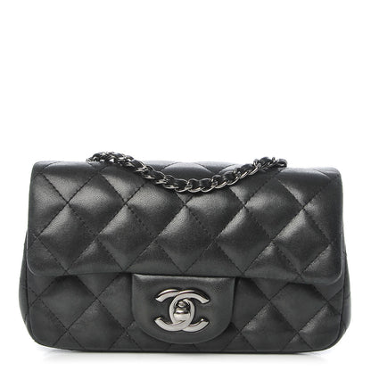 Chanel Lambskin Quilted Extra Mini Flap Black 1 of 8