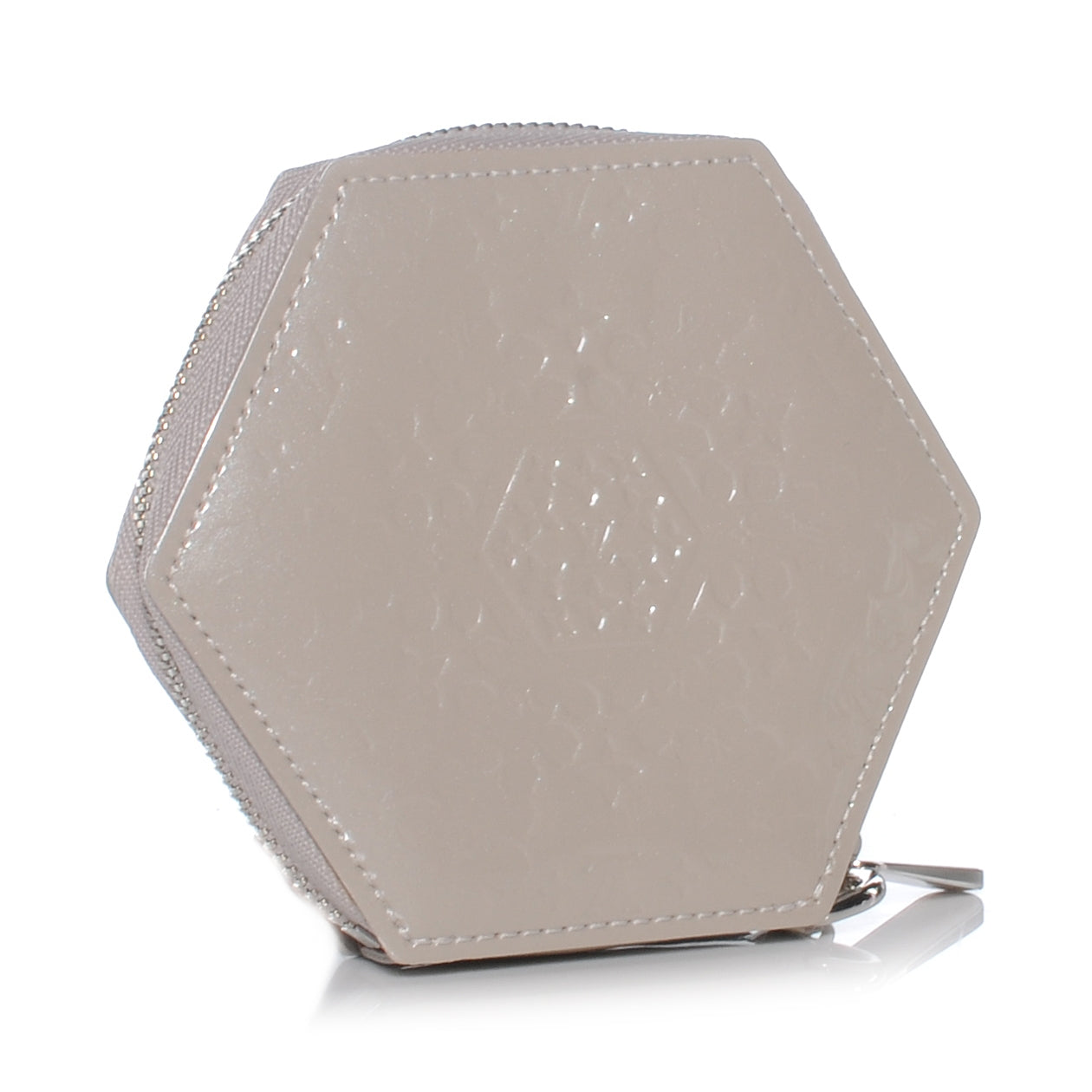 Louis Vuitton Vernis Porte-Monnaie Flocon MM Taupe 3 of 8