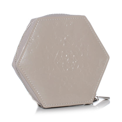 Louis Vuitton Vernis Porte-Monnaie Flocon MM Taupe 3 of 8