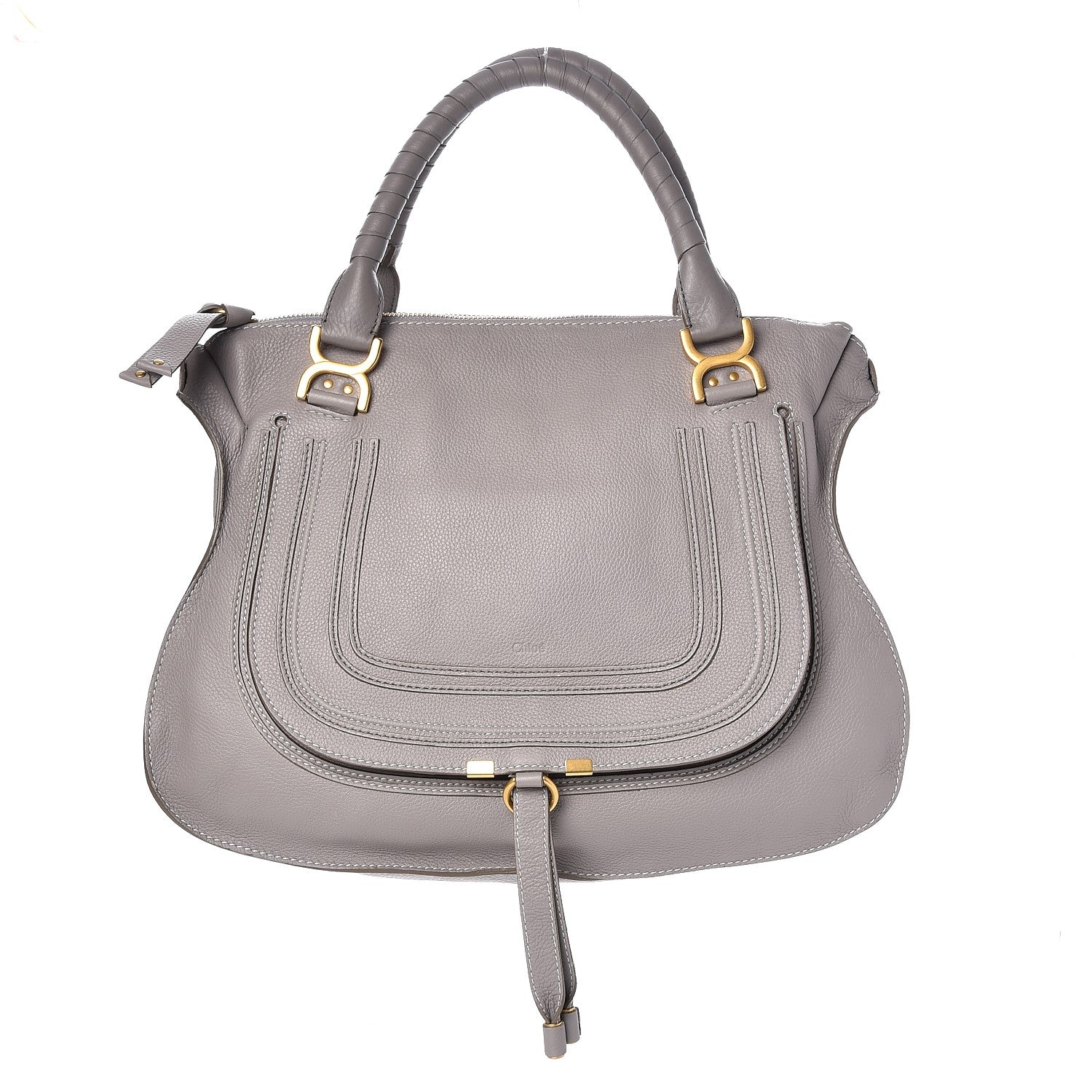 Chloe Calfskin Large Marcie Satchel Cashmere Grey 1 of 8