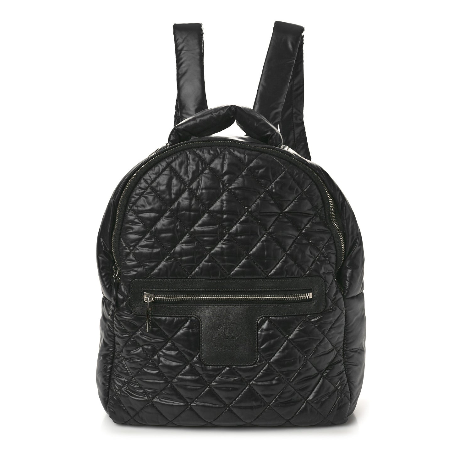 Nylon Quilted Coco Cocoon Backpack Black