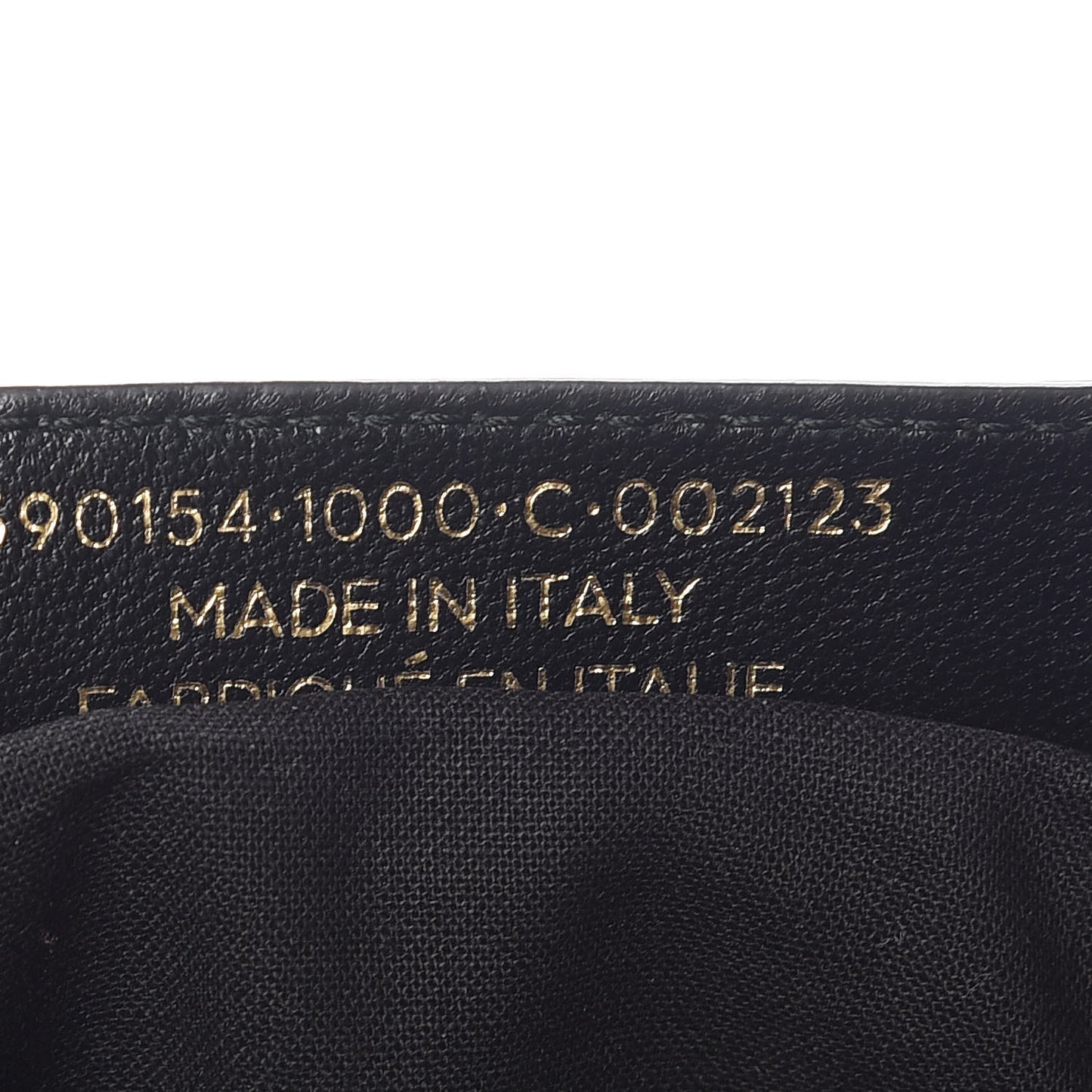 Chevre Gold Metallic Edge Hardware City Black
