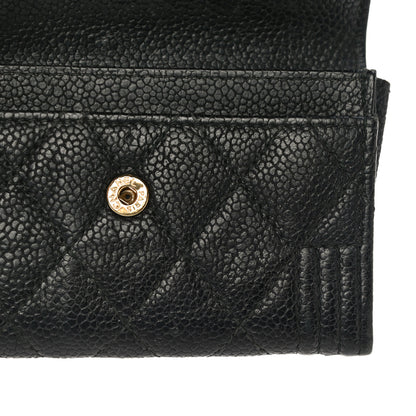 Chanel Caviar Quilted Boy Flap Card Holder Black 15 of 16