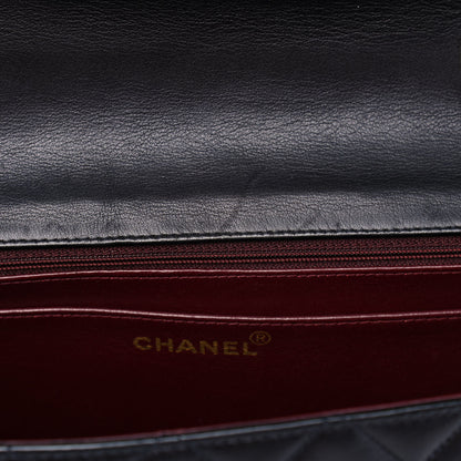 Chanel Washed Lambskin Quilted Maxi Single Flap Black 12 of 15