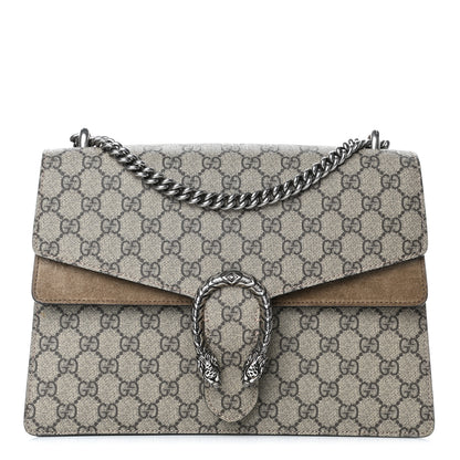 Gucci GG Supreme Monogram Medium Dionysus Shoulder Bag Taupe 1 of 5