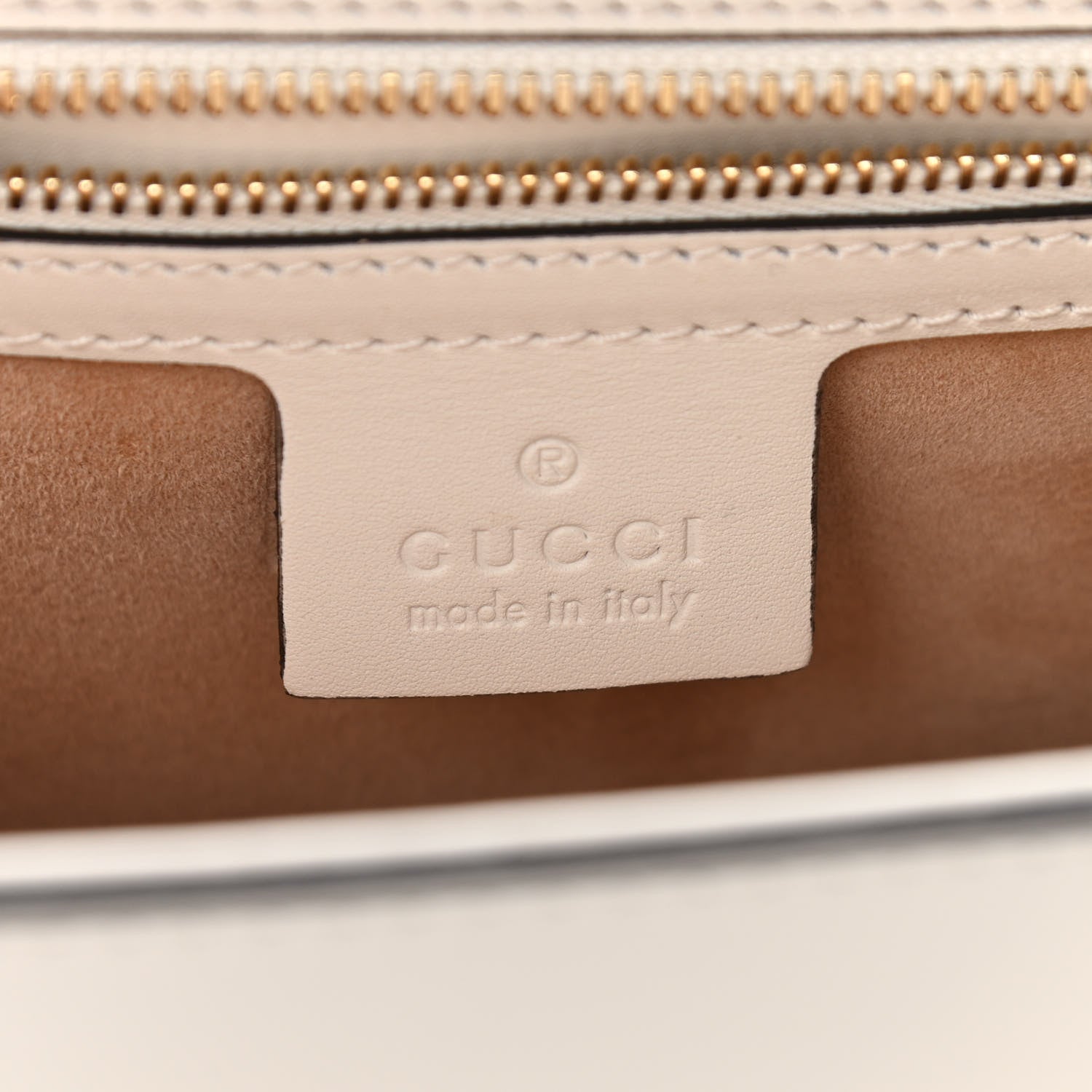 Gucci Calfskin Small Sylvie Shoulder Bag Off White 6 of 12
