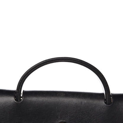 Hermes Toile Vache Calfskin Herbag 39 MM Natural Black 18 of 19