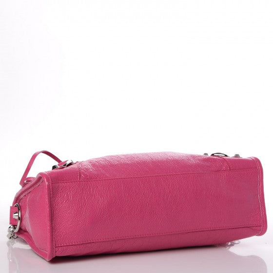 Balenciaga Agneau Classic Silver Hardware S City Rose Flamingo 4 of 8