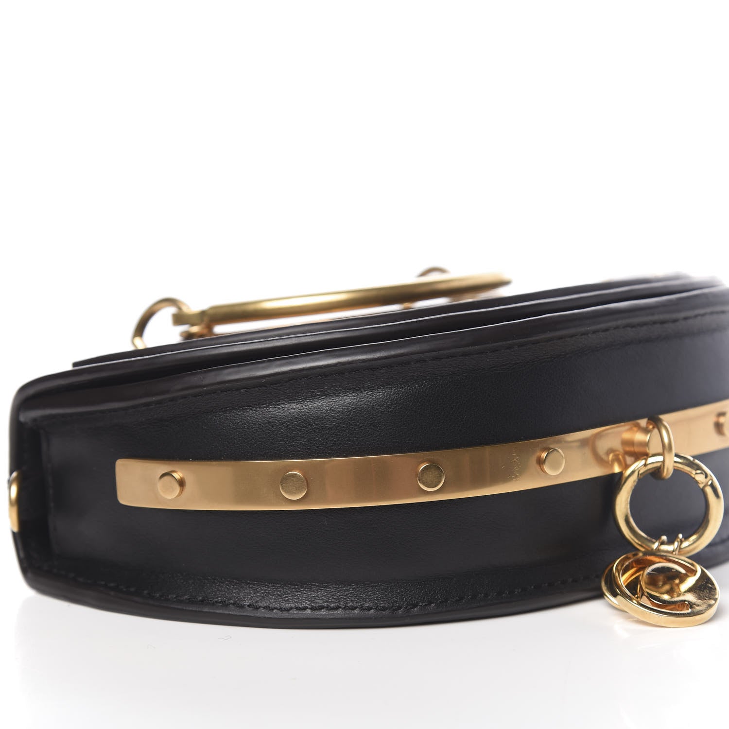 Chloe Calfskin Small Nile Bracelet Minaudiere Bag Black 7 of 9