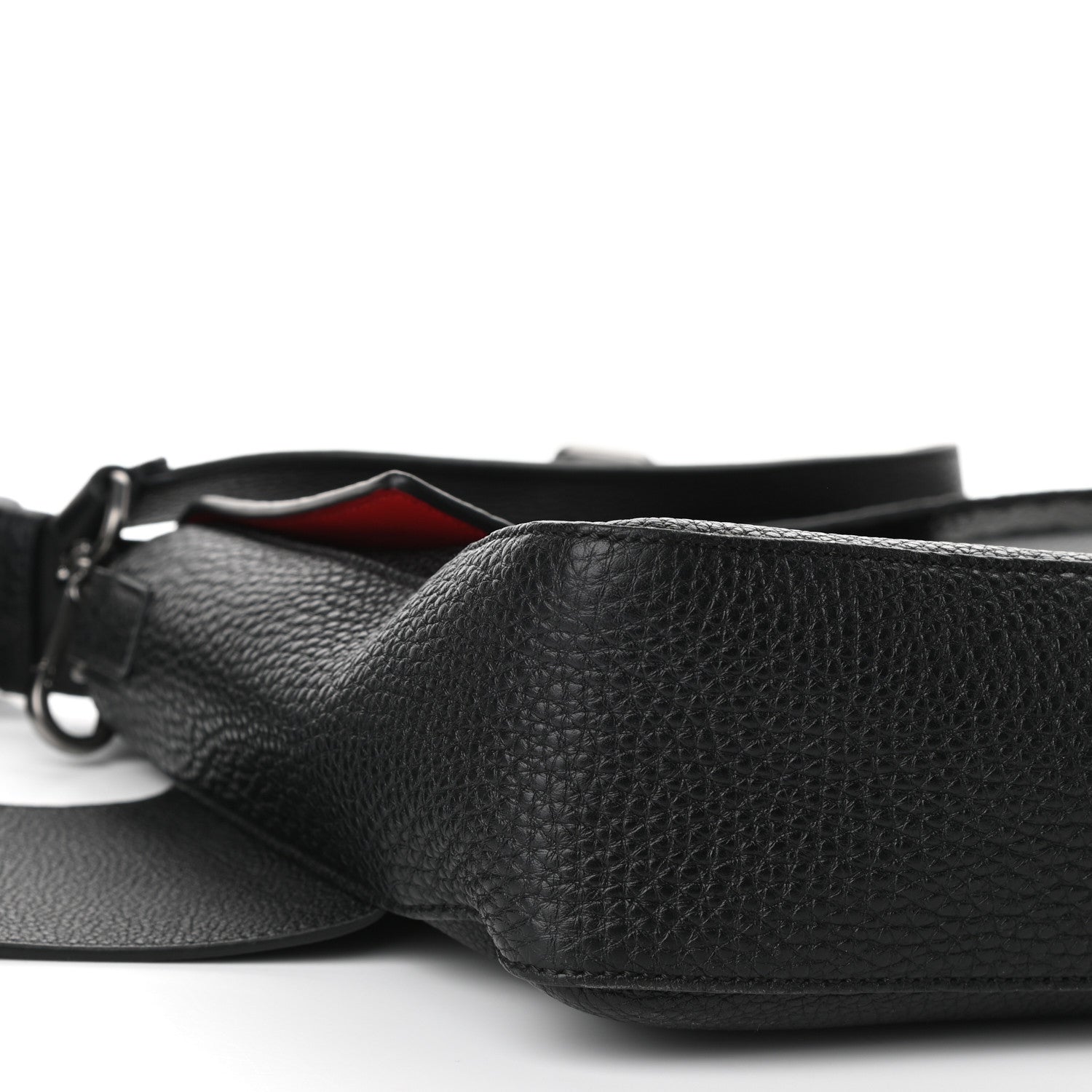Fendi Cuoio Romano Selleria XL Belt Baguette Bag Black 7 of 8